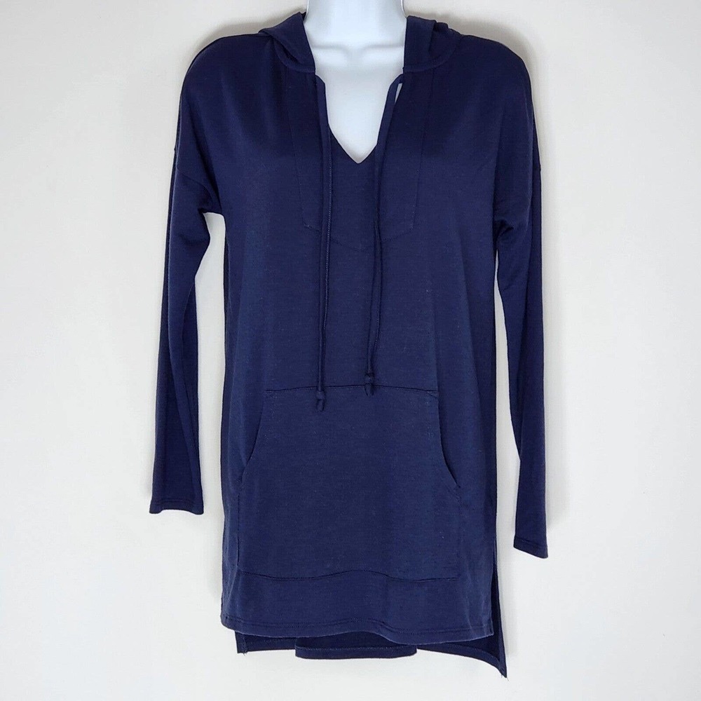 Soft Surrounding Women's Hoodie Pullover Front Pocket Drawstring Size XS